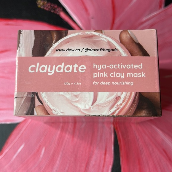 Dew of the Gods Claydate Hya- Activated pink clay mask - Picture 5 of 6